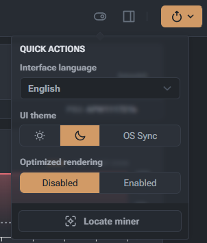 Quick Actions settings