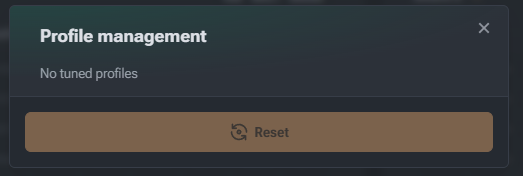No Overclocking Preset mode