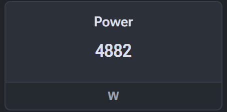 APW12 PSU widget showing calculated power consumption.