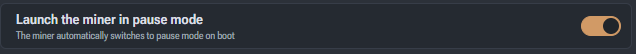 Quiet Mode setting
