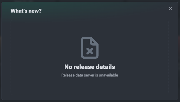 What's New dialog