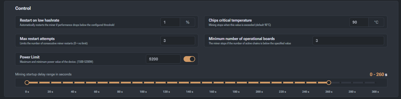 Restart on Low Hashrate setting
