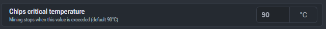 Minimum Number of Working Chains setting